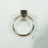 Almandine Garnet White Gold Solitaire