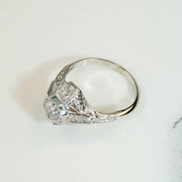 Enchanting Details Diamond Deco Engagement Ring