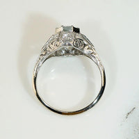 Enchanting Details Diamond Deco Engagement Ring