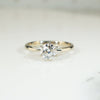 Recycled White Gold Vintage Diamond Solitaire