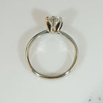 Recycled White Gold Vintage Diamond Solitaire
