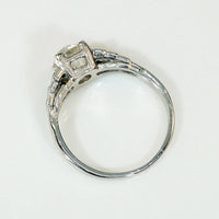 Gorgeous 1ct Old Mine Diamond Deco Step Side Ring