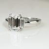 Brilliant Emerald Cut Diamond Engagement Ring