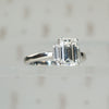 Brilliant Emerald Cut Diamond Engagement Ring
