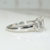 Brilliant Emerald Cut Diamond Engagement Ring