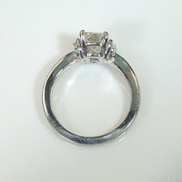 Brilliant Emerald Cut Diamond Engagement Ring