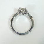 Brilliant Emerald Cut Diamond Engagement Ring