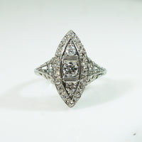Marquis Diamond Covered Filigree Beauty