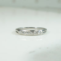 Vintage 1930's Platinum and Diamond Band