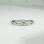 Vintage 1930's Platinum and Diamond Band