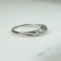 Vintage 1930's Platinum and Diamond Band