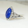 Frothy Diamond Bubbles & Lapis Cocktail Ring
