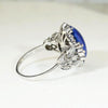 Frothy Diamond Bubbles & Lapis Cocktail Ring