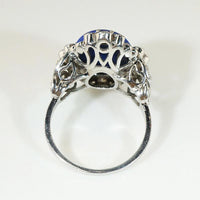 Frothy Diamond Bubbles & Lapis Cocktail Ring