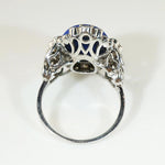Frothy Diamond Bubbles & Lapis Cocktail Ring