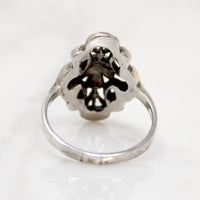 Pretty Little Marcasite & Sterling Deco Ring