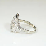 Art Deco Geometry Diamond & White Gold Ring