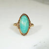 Delightful Amazonite Rose & Yellow Gold Ring