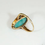 Delightful Amazonite Rose & Yellow Gold Ring