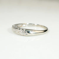 Timeless 1940s Diamond & White Gold Band