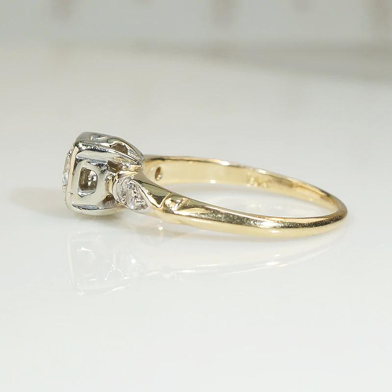 Darling Two Tone Diamond Engagement Ring
