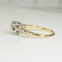 Darling Two Tone Diamond Engagement Ring