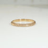 Floral Engraved Rose Gold Wedding Band