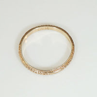Floral Engraved Rose Gold Wedding Band