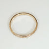 Floral Engraved Rose Gold Wedding Band