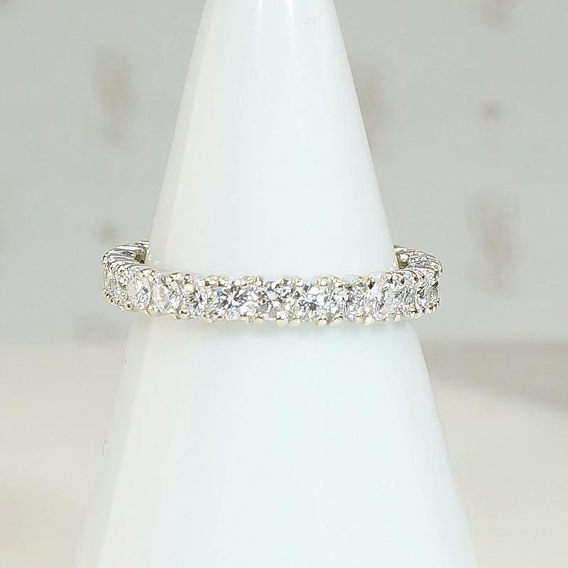 Sparkling Diamond Mid Century Eternity Band
