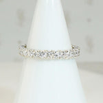 Sparkling Diamond Mid Century Eternity Band