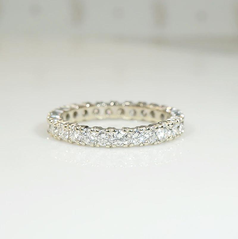Sparkling Diamond Mid Century Eternity Band