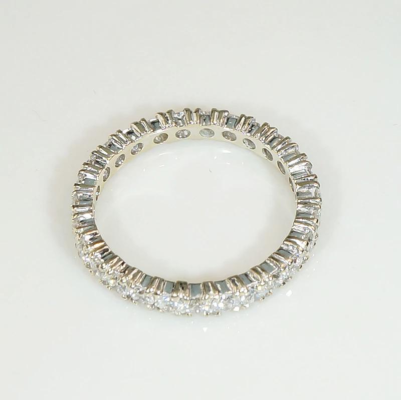 Sparkling Diamond Mid Century Eternity Band