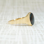 Classic Edwardian Signet Ring with Bloodstone
