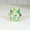 Florescent Uranium Spinel Cocktail Ring