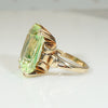 Florescent Uranium Spinel Cocktail Ring