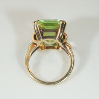 Florescent Uranium Spinel Cocktail Ring