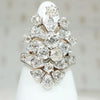 Ravishing Antique Diamond Encrusted Dinner Ring