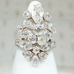 Ravishing Antique Diamond Encrusted Dinner Ring