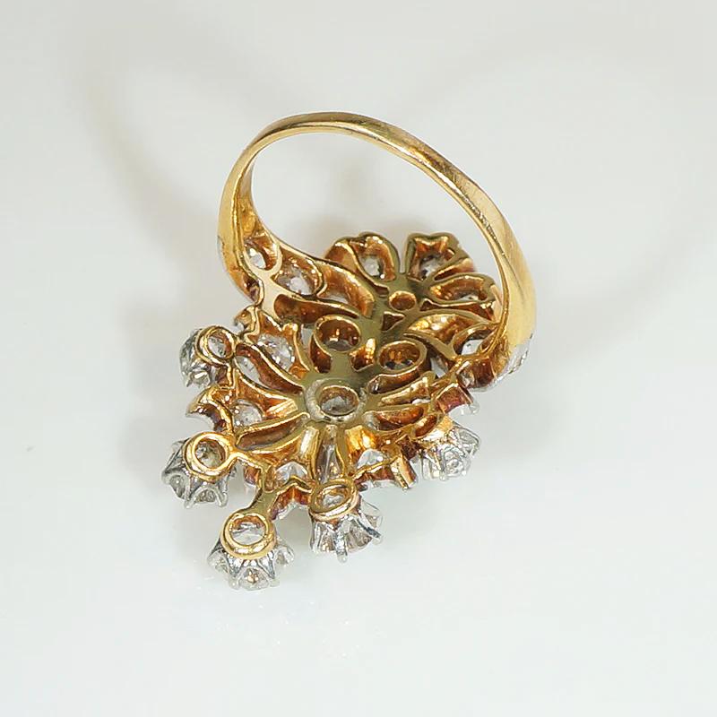 Ravishing Antique Diamond Encrusted Dinner Ring