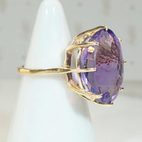 Superb Amethyst in Gold Cocktail Ring