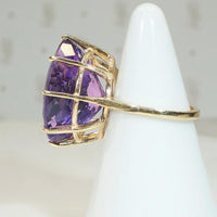Superb Amethyst in Gold Cocktail Ring