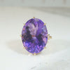 Superb Amethyst in Gold Cocktail Ring