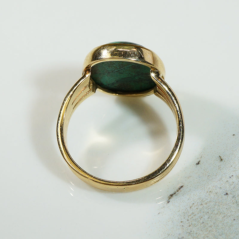 Unusual Maw-Sit-Sit Gold Ring