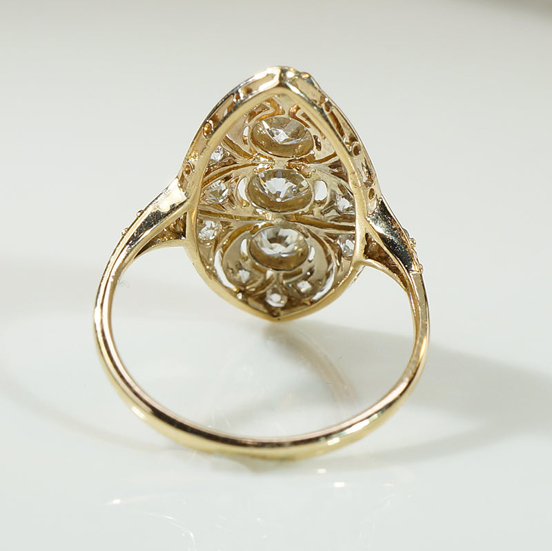 Edwardian OEC Diamond Beauty in Yellow Gold