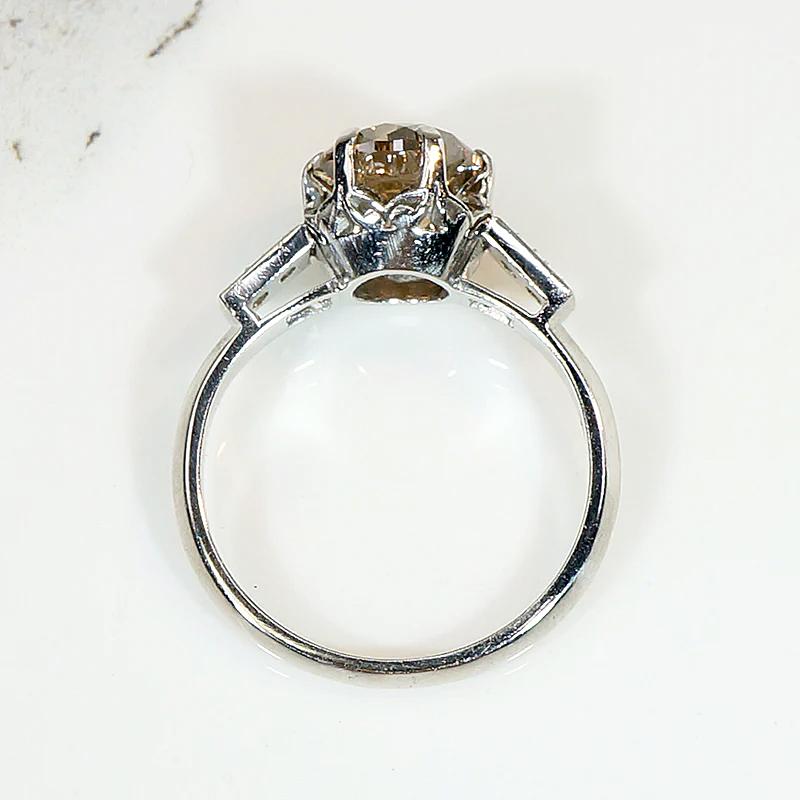 Dazzling 2.07ct Fancy Brown Diamond Engagement Ring