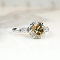 Dazzling 2.07ct Fancy Brown Diamond Engagement Ring