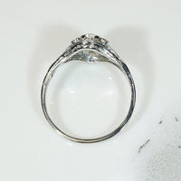 Edwardian Diamond & Platinum Ring with Pretty Details
