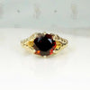 Witchy Talon-Set Garnet Victorian Ring