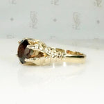 Witchy Talon-Set Garnet Victorian Ring